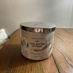NEW Bath & Body Works COZY WINTER COTTAGE Large 3-Wick Scented Candle 14.5 oz